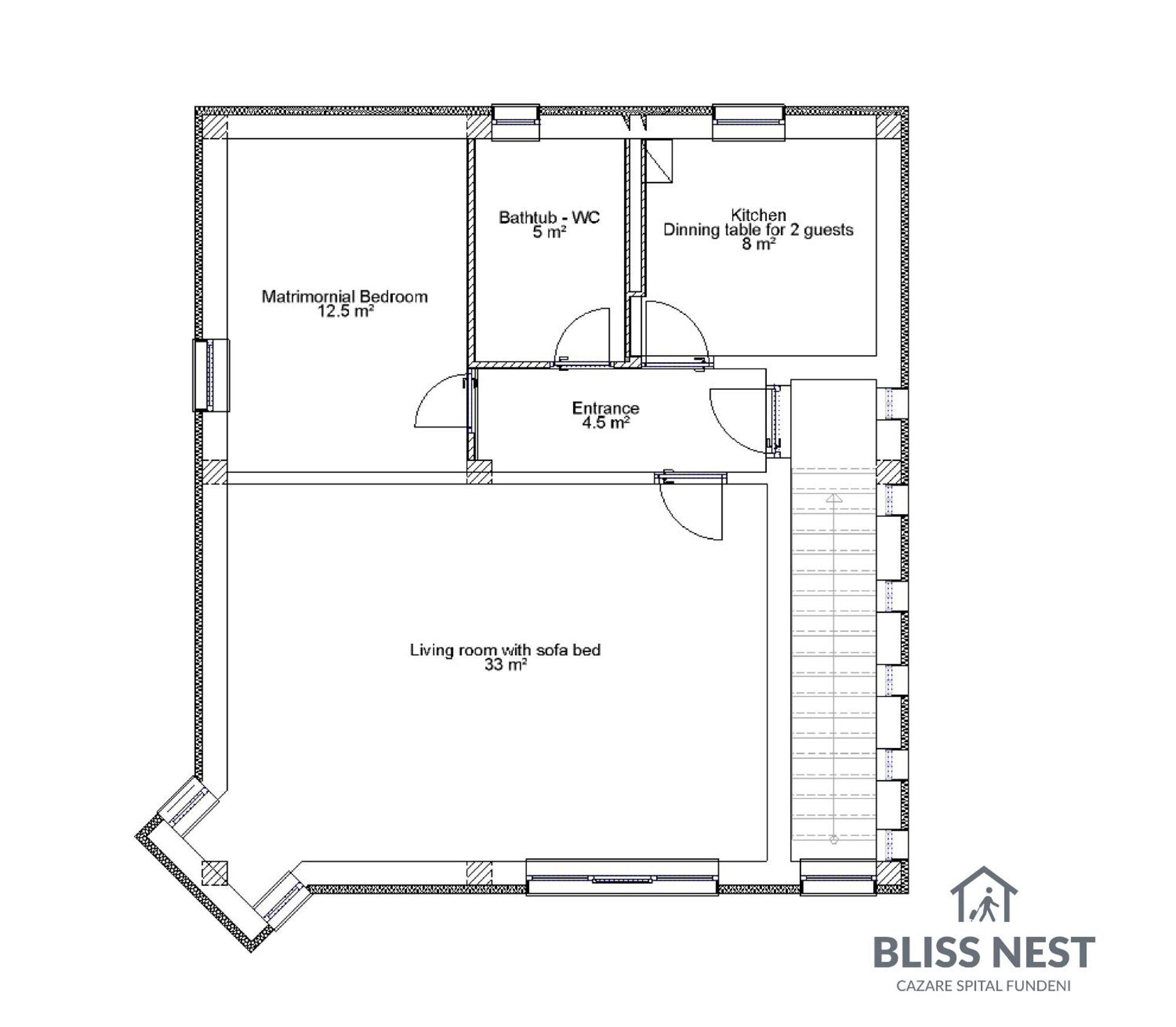 Апартаменти Bliss Nest - Cazare Spital Fundeni Бухарест Екстер'єр фото